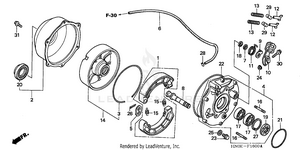 Rear Brake Panel Schematic