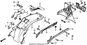 Rear Fender + Spark Unit Schematic