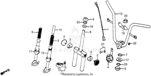 Handlebar + Horn + Front Fork Schematic