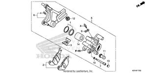 Rear Brake Caliper Schematic