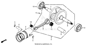 Crankshaft Piston Schematic
