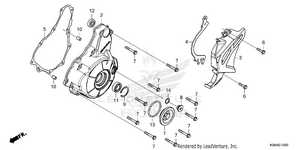 Left Crankcase Cover Schematic