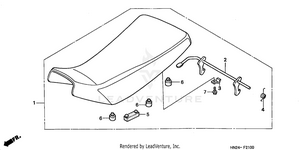 Seat (trx500fa'01-'04/fga'04) Schematic