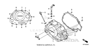 Right Crankcase Cover Schematic
