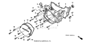Right Crankcase Cover ('05-'07) Schematic