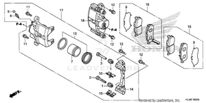 Front Brake Caliper Schematic