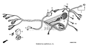 Wire Harness (trx250tm) Schematic