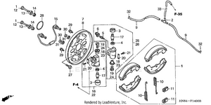 Front Brake Panel Schematic