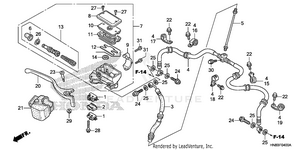 Front Brake Master Cylinder Schematic