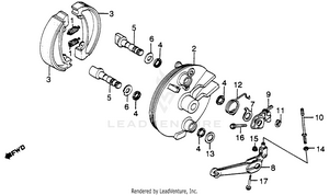 Xl500r Front Brake Panel 82 Schematic