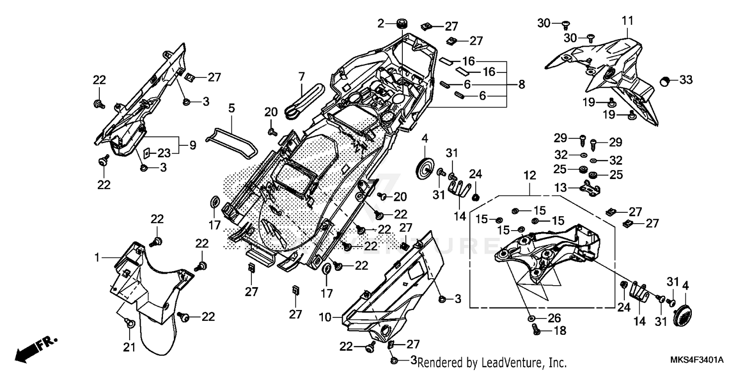 REAR FENDER (2)