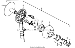 Drive Pulley Components Schematic