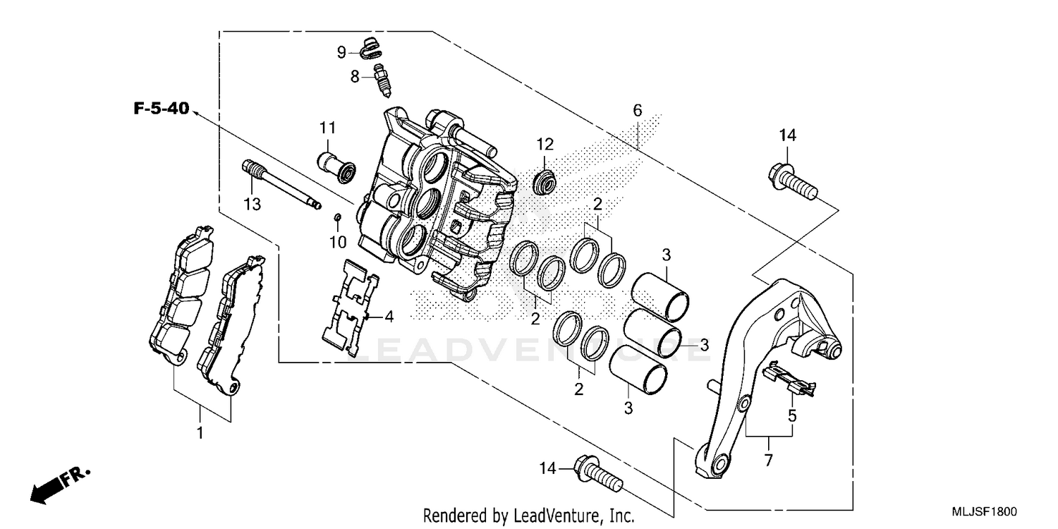 REAR BRAKE CALIPER