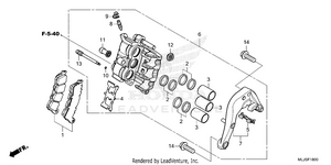 Rear Brake Caliper Schematic