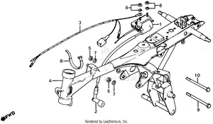Frame + Ignition Coil + Wire Harness Schematic