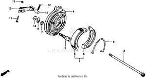 Front Brake Panel Schematic