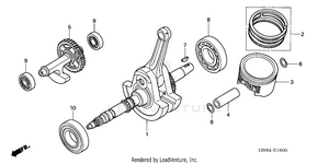 Crankshaft + Piston Schematic