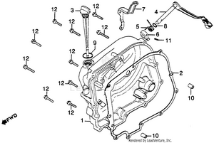 Right Crankcase Cover Schematic