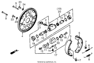 Front Brake Panel Schematic