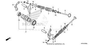 Camshaft + Valve Schematic