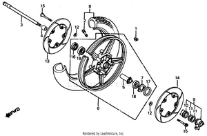 Front Wheel 85-86 Schematic