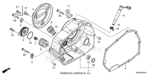 Right Crankcase Cover Schematic