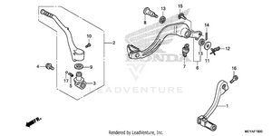Pedal + Kick Starter Arm Schematic