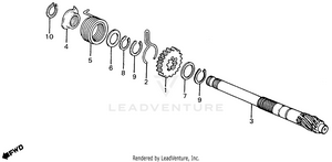 Kick Starter Spindle Schematic