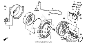 Rear Brake Panel Schematic