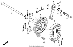Rear Brake Panel Schematic