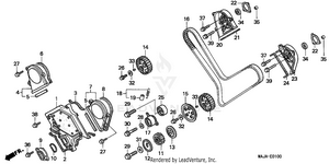 Front Cover@timing Belt Schematic
