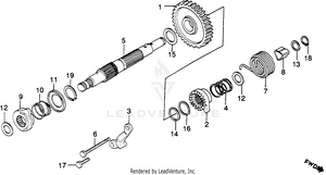 Kick Starter Spindle Schematic