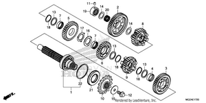 Transmission             (countershaft) Schematic