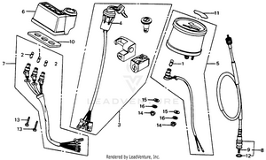 Speedometer + Key Set 79 Schematic