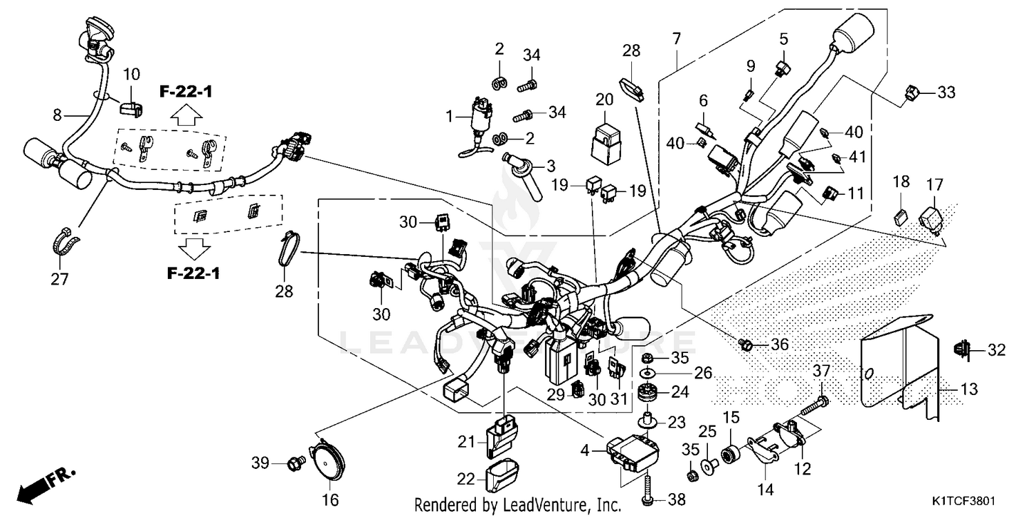 WIRE HARNESS             (CRF300LR/LRA)