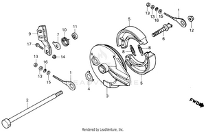 Rear Brake Panel Schematic