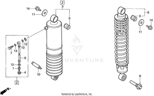 Rear Shock Absorber Schematic