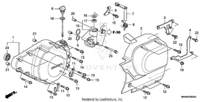 Left Crankcase Cover Schematic