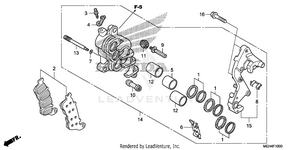 Right Front Brake Caliper Schematic