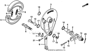 Rear Brake Panel Schematic