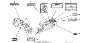 Caution Label Schematic