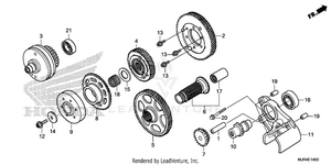 Primary Drive Gear Schematic