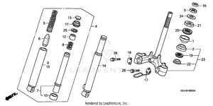 Front Fork + Front Cushion Schematic