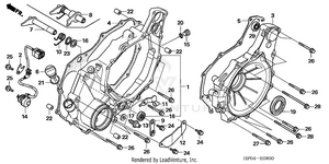 Rear Crankcase Cover Schematic