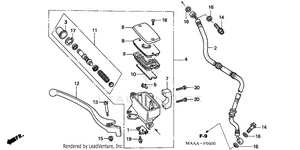 Front Brake Master Cylinder Schematic