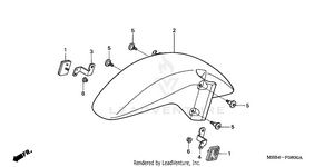 Front Fender Schematic