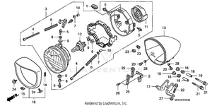 Headlight (vtx1800f) Schematic
