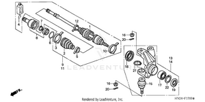 Knuckle (trx500fa'01-'04/fga'04) Schematic