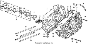 Crankcase + Oil Pump Schematic