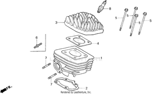 Cylinder + Cylinder Head Schematic